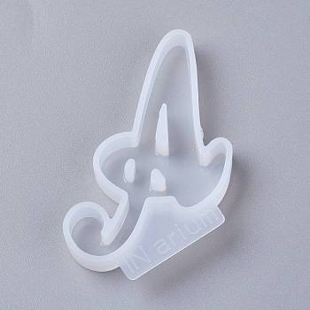 Letter DIY Silicone Molds, For UV Resin, Epoxy Resin Jewelry Making, Letter.A,  66x40x8mm, Inner Diameter: 63x31mm