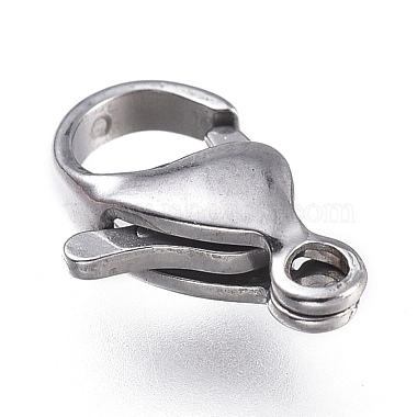 Tarnish Resistant 316 Surgical Stainless Steel Lobster Claw Clasps(STAS-M281-01P-D)-2