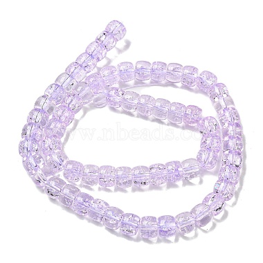 Transparent Spray Painting Crackle Glass Beads Strands(GLAA-NH0001-05D)-2