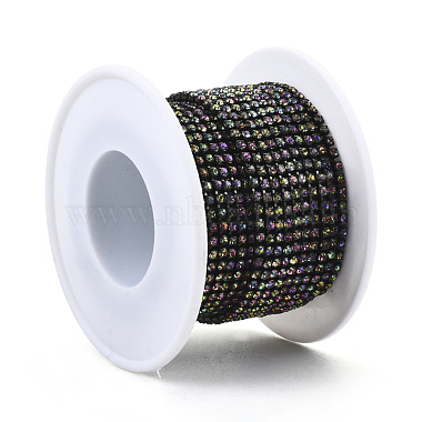 Électrophorèse fer strass strass chaînes(CHC-Q009-SS8.5-B10)-4