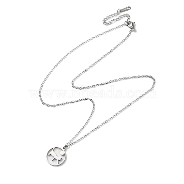 Cat Shape 304 Stainless Steel Necklaces