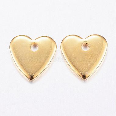 Golden Heart Stainless Steel Charms