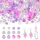 Transparent & Opaque Acrylic Bead(OACR-TAC0002-08F)-1