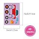 48 Sheets 8 Styles Paper Make a Face Stickers(DIY-WH0467-001)-2
