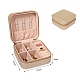 Square PU Leather Jewelry Organizer Zipper Boxes(PW-WG92942-14)-1