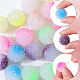 36Pcs 6 Colors Frosted Acrylic Beads(MACR-SC0001-14)-3
