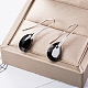 Platinum Tone Stainless Steel Dangle Earrings(EJEW-EE0002-06B)-2