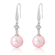 Boucles d'oreilles en perles avec zircone cubique(JE1097B)-1