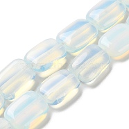 Opalite Beads Strands, Rectangle, 14~15x10~11x5~5.5mm, Hole: 1~1.2mm, about 28pcs/strand, 16.02 inch(40.7cm)(G-K357-D23-01)