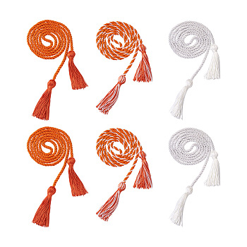 6Pcs 3 Style Polyester Tassel Big Pendant Decorations, for Graduation Ceremony, Mixed Color, 2pcs/style