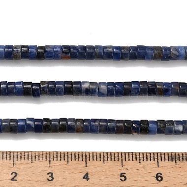 природный содалит бисер нитей(G-Z110-A03-2x4mm)-5