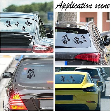 4 Sheets 2 Styles PVC Waterproof Car Stickers(DIY-GF0007-36A)-5
