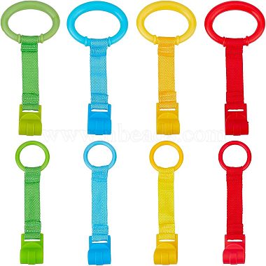 Mixed Color Ring Plastic Baby Playpen Pull up Rings