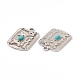 Synthetic Turquoise Pendants(PALLOY-D013-12AS)-3