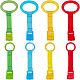 SUPERFINDINGS 8Pcs 8 Style Plastic Play Bed Pull Ring(AJEW-FH0001-94)-1