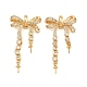Brass Micro Pave Cubic Zirconia Peg Bails(CU-CBA8264-04G)-1