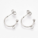 Non-Tarnish 304 Stainless Steel Stud Earring Findings(STAS-T047-21)-1