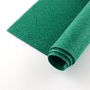 Non Woven Fabric Embroidery Needle Felt for DIY Crafts, Square, Green, 298~300x298~300x1mm, about 50pcs/bag(DIY-Q007-20)