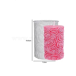 DIY Silicone Candle Molds, For Candle Making, Flower, White, 7.6x10.8cm(PW-WG25490-04)