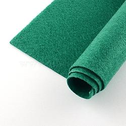 Non Woven Fabric Embroidery Needle Felt for DIY Crafts, Square, Green, 298~300x298~300x1mm, about 50pcs/bag(DIY-Q007-20)