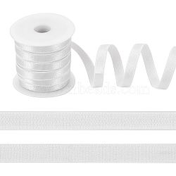 10M Flat Polyester Elastic Band, for Bra Strap Making, White, 9mm(EC-NB0001-10B)