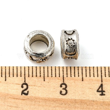 Rack Plating Tibetan Style Alloy Spacer Beads(TIBE-WH0007-01AS)-3