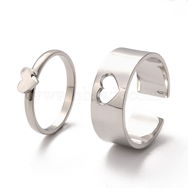 304 Stainless Steel Finger Rings Sets(RJEW-F117-03P)-2
