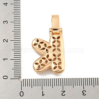 Brass Micro Pave Clear Cubic Zirconia Pendants(KK-B099-01G-K)-3