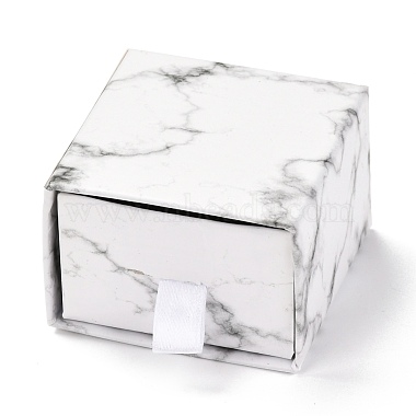WhiteSmoke Square Paper Jewelry Box