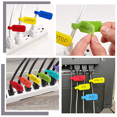 40Pcs 4 Colors Nylon Hook & Loop Cable Labels(AJEW-GF0007-31)-5