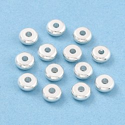 304 Stainless Steel Spacer Beads, Flat Round, Silver, 8x2.5mm, Hole: 1.8mm(STAS-F191-13S-D)