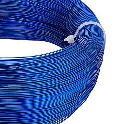 Aluminum Wire, for Jewelry Making, Royal Blue, 22 Gauge, 0.6mm, about 918.63 Feet(280m)/250g(AW-BC0007-0.6mm-06)