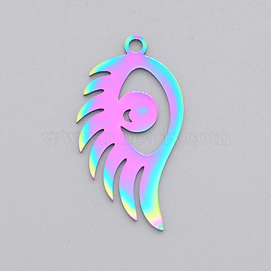Multi-color Wing 201 Stainless Steel Pendants
