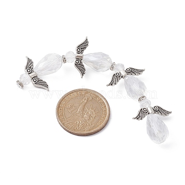 Angel Fairy Shape Electroplate Transparent Glass Beads Strands(AJEW-JB01172-02)-3