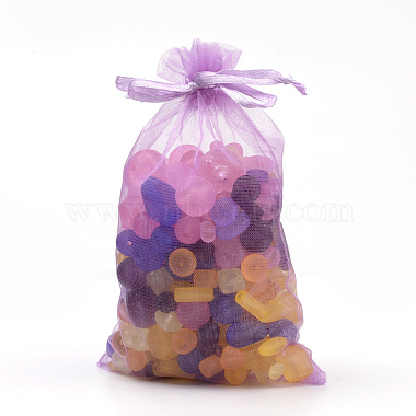 Orchid Rectangle Organza Bags