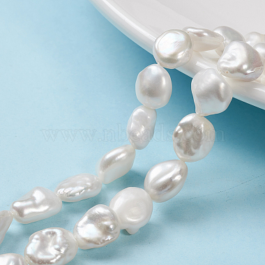 15mm FloralWhite Nuggets Keshi Pearl Beads