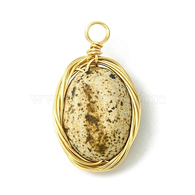 Natural Picture Jasper Copper Wire Wrapped Pendants(PALLOY-JF02500-03)-3