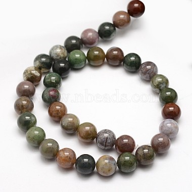 Chapelets de perles rondes en agate indienne naturelle(G-F243-01-6mm)-3