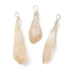 Electroplated Natural Quartz Crystal Dyed Pendants(PALLOY-JF02324-01)-1