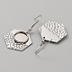 304 Stainless Steel Geometry Dangle Earring Settings(FIND-WH0032-74P-04)-2