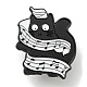 Pines de esmalte de gato negro de dibujos animados con tema musical(JEWB-K016-11E-EB)-1