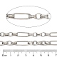 304 Stainless Steel Paperclip & Rolo Link Chains(CHS-A016-49P-A)-2