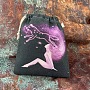 Tarot Theme Canvas Cloth Packing Pouches Drawstring Bags, Rectangle, Wolf Pattern, 15~18x13~14cm