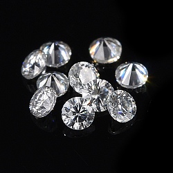 White D Color Round Cut Loose Moissanite Stones, Clear, 1.1mm, about 170pcs/bag, 1carat/bag(RGLA-WH0016-01E)