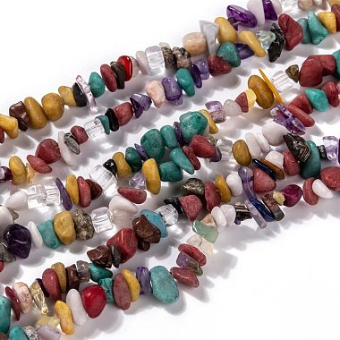 5mm Mixed Color Chip Mixed Stone Beads