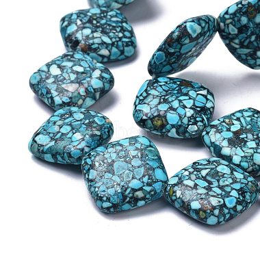 Chapelets de perles en turquoise synthétique(G-C180-08)-3