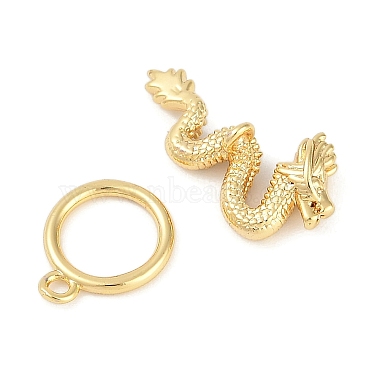 Brass Micro Pave Clear Cubic Zirconia Toggle Clasps(KK-K391-06G)-3