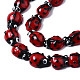 perles ladybug main lampwork brins(X-LAMP-R004-11)-2