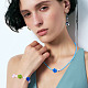 10Pcs Handmade Lampwork Beads(LAMP-TADJ0001-01I)-7