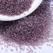 MIYUKI Delica Beads, Cylinder, Japanese Seed Beads, 11/0, (DB1893) Transparent Smoky Amethyst Luster, 1.3x1.6mm, Hole: 0.8mm, about 2000pcs/10g(X-SEED-J020-DB1893)
